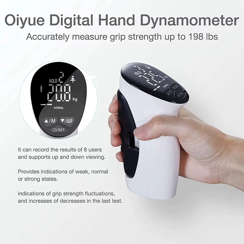 Digital Electronic Hand Grip Strength Trainer Power Exerciser Strength Trainer Tester Hand Dynamometer Fitness Accessorie