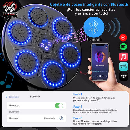 New Music Boxing Machine Smart Bluetooth Wall Mounted Music Boxing Trainer Gym Home Electronic Boxing Target Punching Equipment