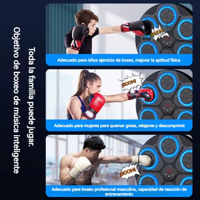 New Music Boxing Machine Smart Bluetooth Wall Mounted Music Boxing Trainer Gym Home Electronic Boxing Target Punching Equipment