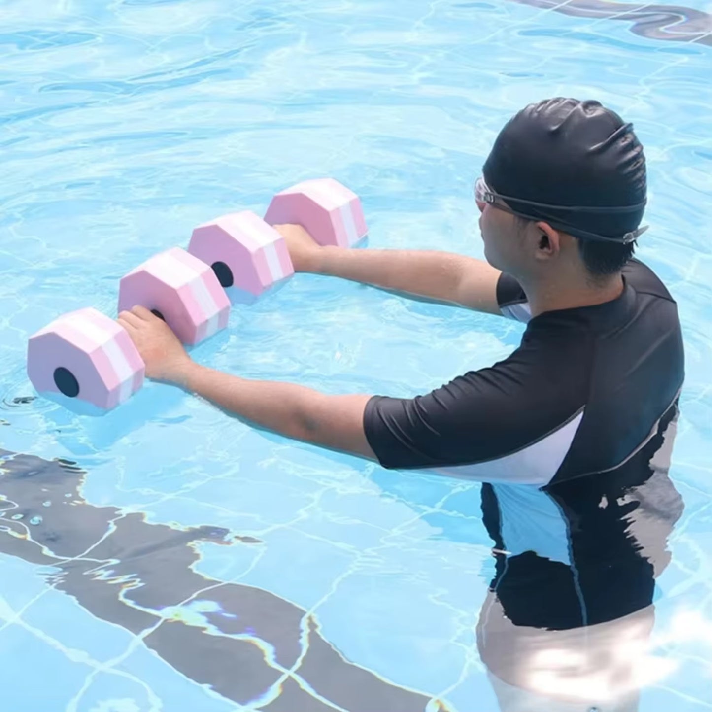 Sports High-Density--Foam Dumbbell Aqua Fitness Barbell Water Aerobics